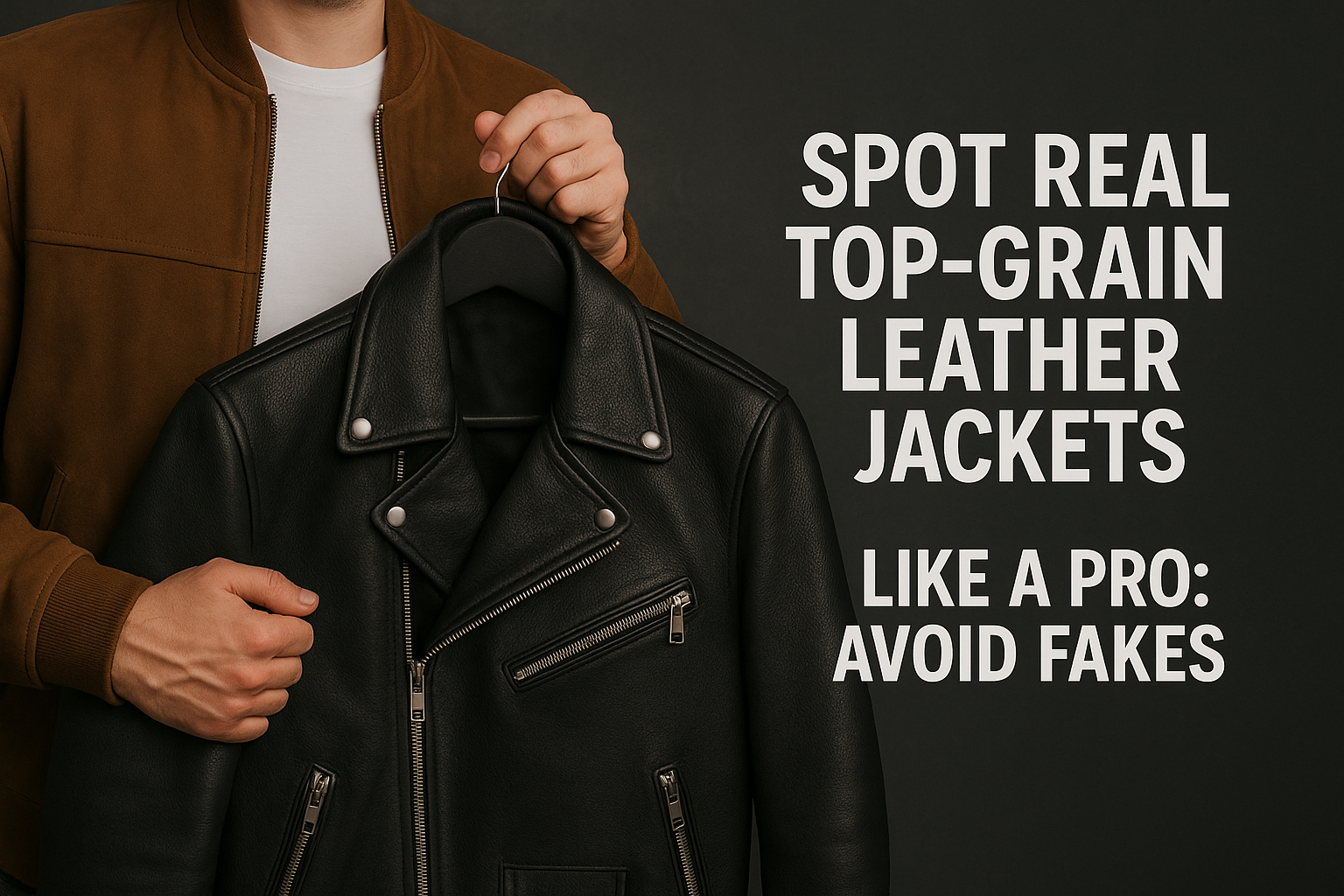PASTING LIKE SYNTHETIC LEATHER JACKET S Spot Real Top-Grain 