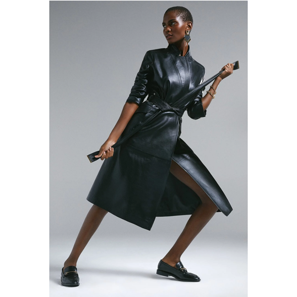 Women's genuine leather coats hotsell