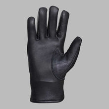 Load image into Gallery viewer, Black Leather Glove with Faux Fur Lining