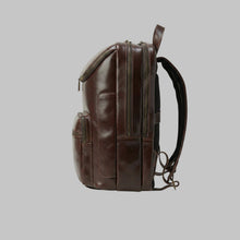 Load image into Gallery viewer, Men Classic Vintage Brown Leather Backpack