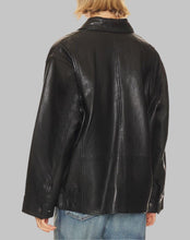 Load image into Gallery viewer, Women Stylish Black Oversized Leather Jacket