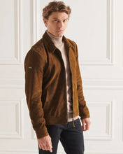Load image into Gallery viewer, Dark Brown Suede Leather Jacket for Men