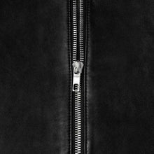 Load image into Gallery viewer, Men’s Handmade Black Lambskin Racer Leather Jacket