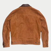 Load image into Gallery viewer, New Mens Brown Native American Western Suede Leather Jacket
