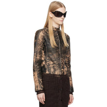 Load image into Gallery viewer, New Women's Distressed Motorcycle Leather Jacket