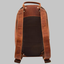 Load image into Gallery viewer, Men Vintage Brown Distressed Leather Backpack