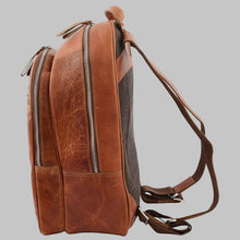 Load image into Gallery viewer, Men Vintage Brown Distressed Leather Backpack