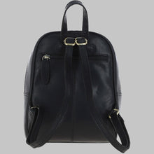 Load image into Gallery viewer, Women Stylish Black Leather Backpack