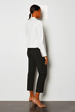 Load image into Gallery viewer, White Leather Blazer for Women with Silver Button Closure