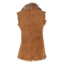 Load image into Gallery viewer, Women Suede Leather Fitted Gilet Vest