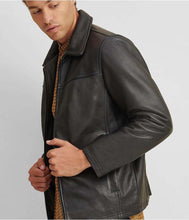 Load image into Gallery viewer, Classic Men's Black Leather Jacket - Glory Store UK