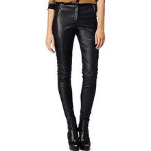 Load image into Gallery viewer, Dainty Leather Pants for Women - Black Leather Pant