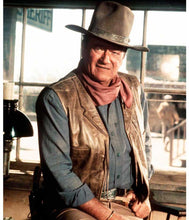 Load image into Gallery viewer, John Wayne The Cowboys Distressed Brown Leather Vest