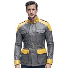 Load image into Gallery viewer, Military Leather Field Jacket Men | Premium Cowhide Style