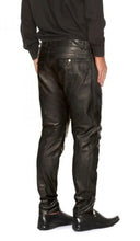 Load image into Gallery viewer, Men’s Lambskin Leather Biker Trousers