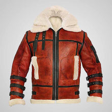 Load image into Gallery viewer, Men’s Two-Tone Waxed RAF B6 Sheepskin Aviator Bomber Jacket