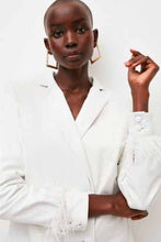 Load image into Gallery viewer, new womens leather blazer in white