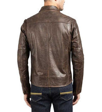 Load image into Gallery viewer, Royal Enfield Vintage Leather Jacket – Dark Tan