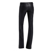 Load image into Gallery viewer, Women's Halloween Boot Cut Leather Pants - Black Pant