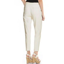 Load image into Gallery viewer, Women's Leather Straight Leg Pants with Pocket Detail