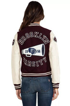 Load image into Gallery viewer, Women's Richie Brooklyn Varsity Wool & Leather Jacket