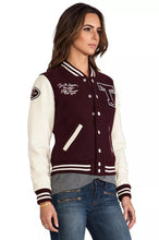 Load image into Gallery viewer, Women's Richie Brooklyn Varsity Wool & Leather Jacket