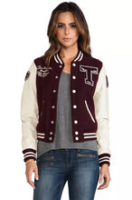 Load image into Gallery viewer, Women's Richie Brooklyn Varsity Wool & Leather Jacket