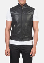 Load image into Gallery viewer, Leather Motorcycle Vest Online