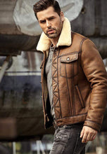 Load image into Gallery viewer, brown bomber jacket