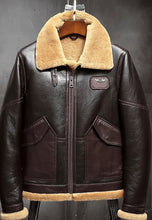 Load image into Gallery viewer, leather bomber jacket mens
