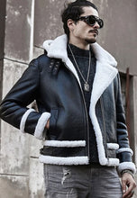Load image into Gallery viewer, shearling aviator jacket