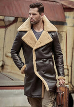 Load image into Gallery viewer, Shearling Long Coat