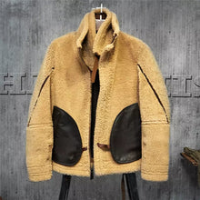 Load image into Gallery viewer, Men’s Aviator Leather Jacket