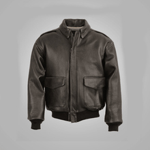Load image into Gallery viewer, Vintage Lambskin A2 Brown Flying Leather Jacket - Flying Jacket
