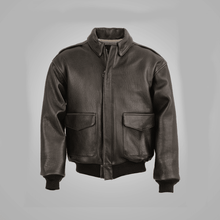 Load image into Gallery viewer, Vintage Lambskin A2 Brown Flying Leather Jacket - Flying Jacket