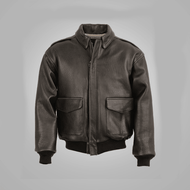 Vintage Lambskin A2 Brown Flying Leather Jacket - Flying Jacket