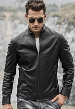 Load image into Gallery viewer, Premium Men's Classic Leather Jacket - Leather Jacket for Men