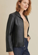 Load image into Gallery viewer, Women's Classic Black Leather Jacket