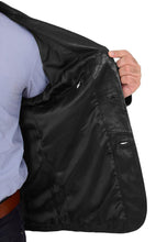 Load image into Gallery viewer, Men’s Classic Black Leather Blazer
