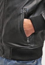 Load image into Gallery viewer, Men's Black Leather Jacket
