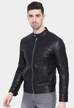 Load image into Gallery viewer, Men's Black Leather Jacket
