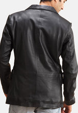 Load image into Gallery viewer, Long Leather Coat for Men