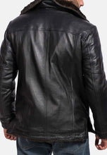 Load image into Gallery viewer, black shearling outerwear