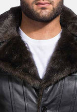 Load image into Gallery viewer, Shearling Leather Jackets for Men