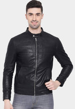 Load image into Gallery viewer, Men's Black Leather Jacket