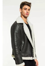 Load image into Gallery viewer, Men’s Black Leather Jacket
