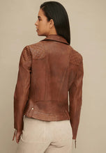 Load image into Gallery viewer, Brown Leather jacket