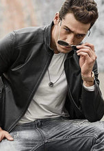 Load image into Gallery viewer, Premium Men's Classic Leather Jacket - Leather Jacket for Men