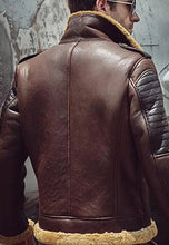 Load image into Gallery viewer, camel shearling jacket