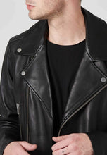 Load image into Gallery viewer, biker jacket black